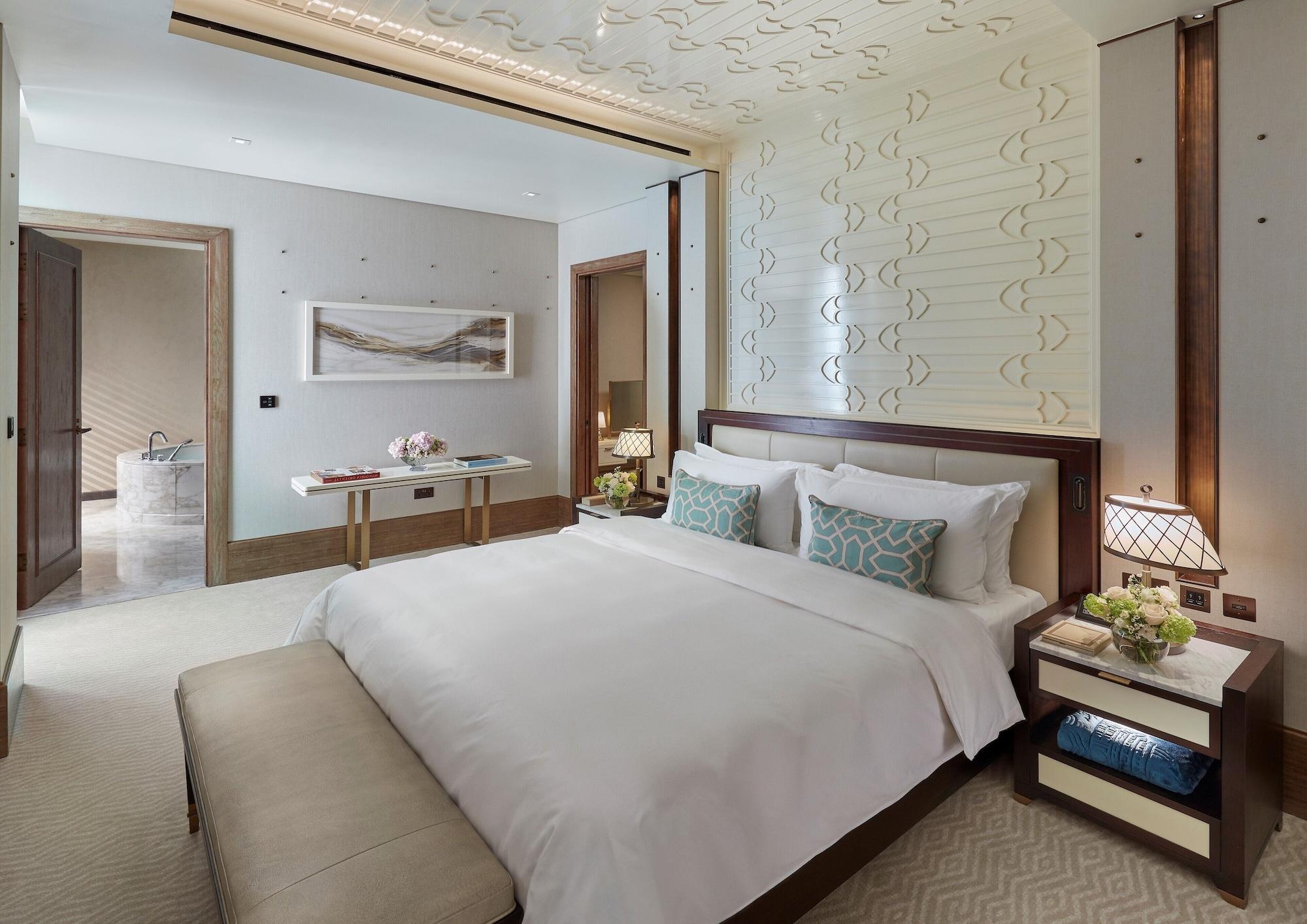 多哈文华东方酒店 外观 照片 A bedroom at the hotel