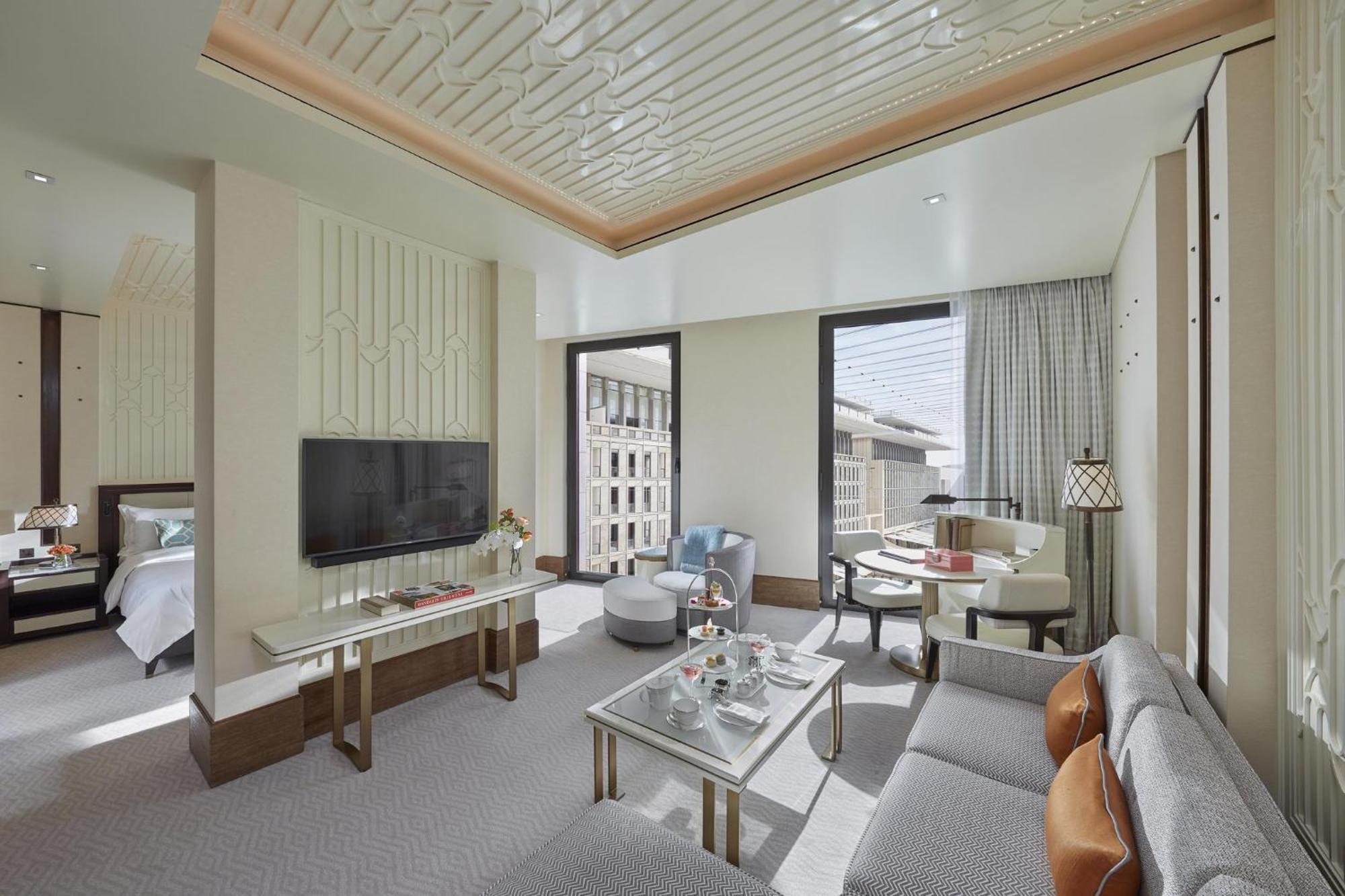 多哈文华东方酒店 外观 照片 A suite at the hotel